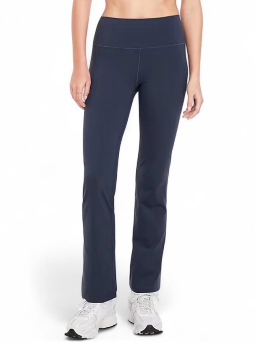 High-Rise Navy Flare Leg Active Pants